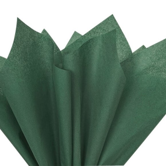 Green Way Eco-Friendly Packaging Other - Forest 🌳 Green Color Tissue Paper, 20x30", 24 Soft Fold Sheets